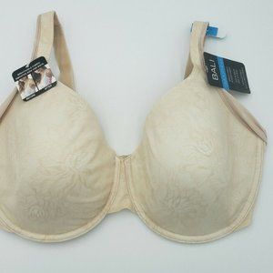 Bali Women's One U Side Smoothing Underwire Bra 38DDD Champagne DF6548 New